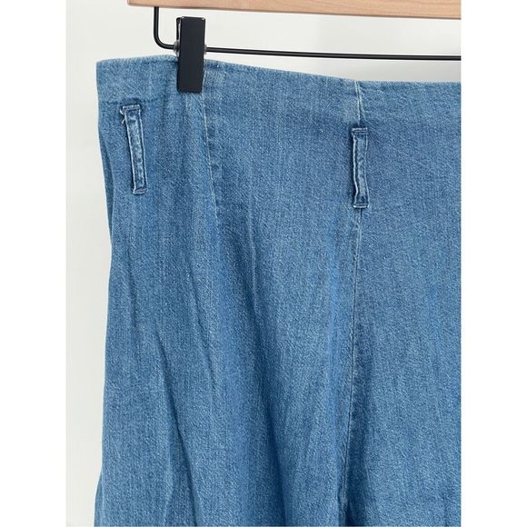 Levi's Jeans Wide Leg Slouchy Pleated Front Women 34 Large Blue High Rise New - Picture 14 of 14